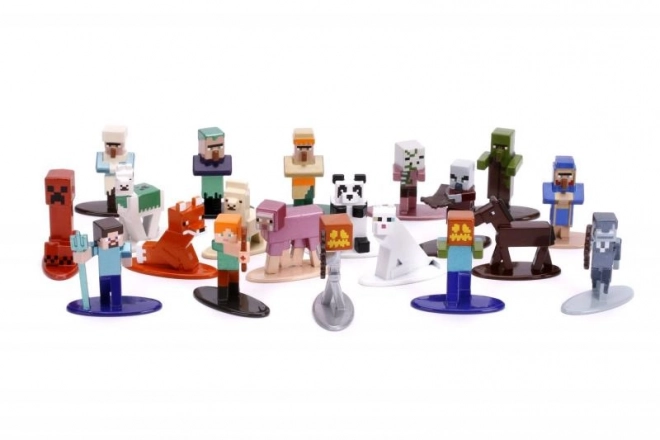 Minecraft Kovové sběratelské nanofigurky 20 ks