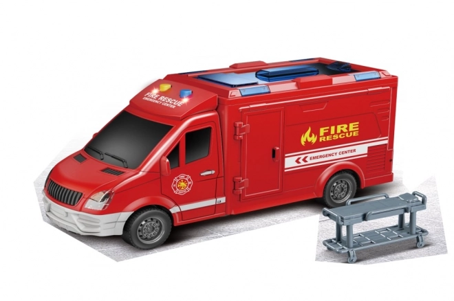 Hasičské auto na setrvačník 1:16