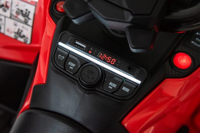 Elektrický dětský čtyřkolka Can-Am Outlander červená