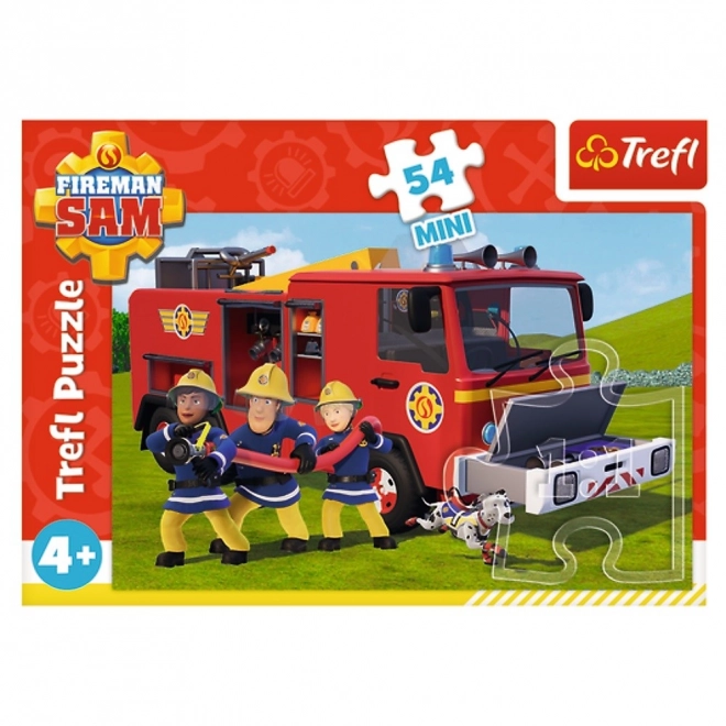 Puzzle Požárník Sam Na vodě