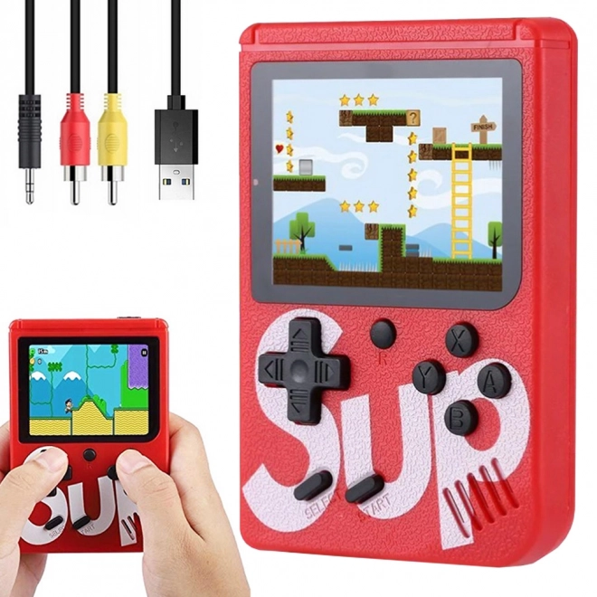 Mini přenosná retro konzole s 400 hrami