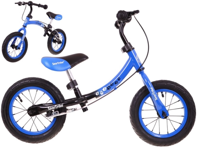 Dětské krosové kolo Boomerang SporTrike + variabilní uspořádání rámu – Modré 