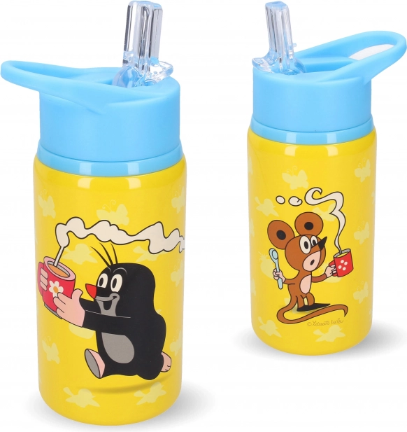 Nerezová láhev Krtek 500 ml modrá
