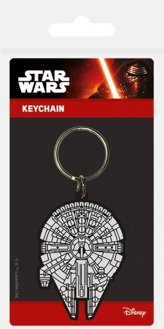 Gumová klíčenka Star Wars Millennium Falcon