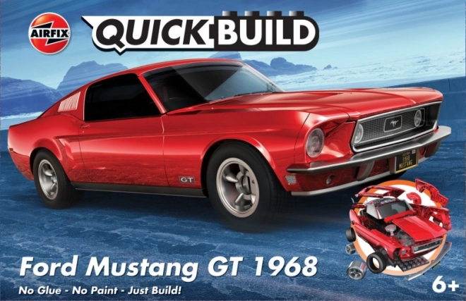 Rychle sestavitelný plastikový model Ford Mustang GT 1968