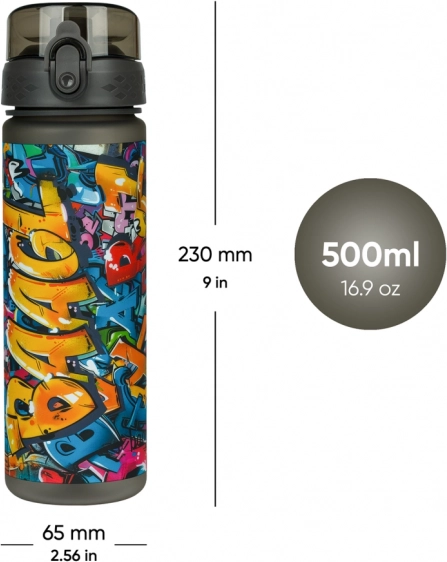 Tritanová láhev na pití BAAGL Skatepark 500 ml