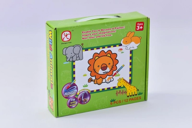 Vkládací puzzle Zvířátka a vodní malování