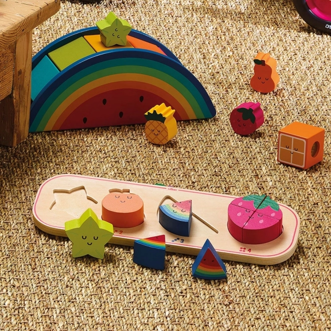Vkládací Puzzle Učím se Počítat Ovoce Sarah Betz