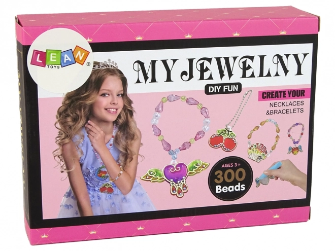 Sada pro výrobu šperků DIY s fixy a korálky