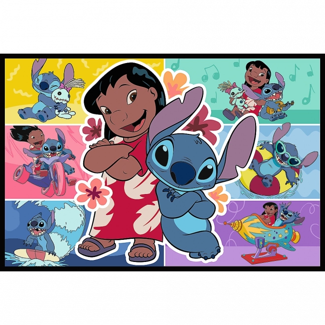 Puzzle 2x200 Veselý život Stitche - Disney Lilo a Stitch