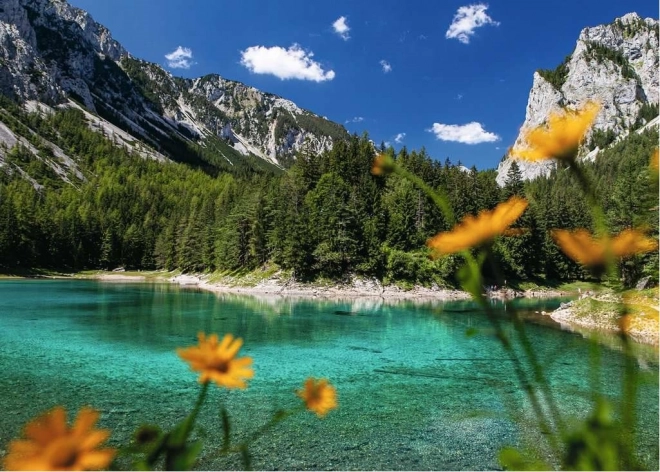 Puzzle Zelené Jezero Tragöß 1000 Dílů