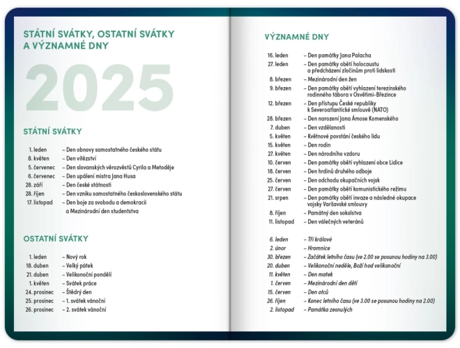 Školní diář Zelený 2025–2026