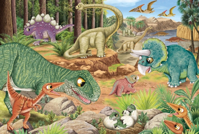 SCHMIDT Puzzle Dinosauři 3x24 dílků