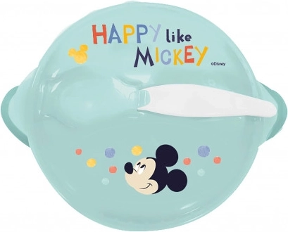 Protiskluzová Miska s Přísavkou a Víčkem Mickey