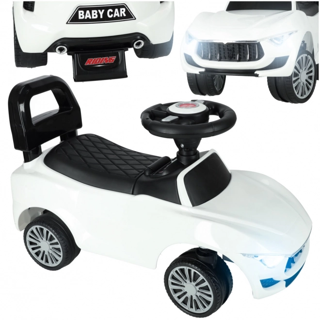 Dětské odrážedlo SuperCar se zvukem a světly - bílé