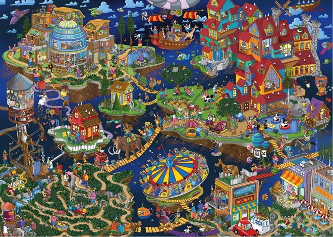 Puzzle Svět vzhůru nohama 1000 dílků