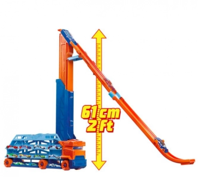 Hot Wheels Tahač s vysokou dráhou HDY92