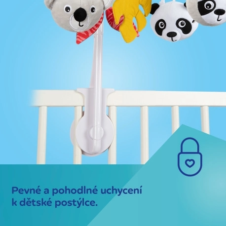 Canpol babies Senzorický plyšový kolotoč s melodiemi/bluetooth BabiesBoo
