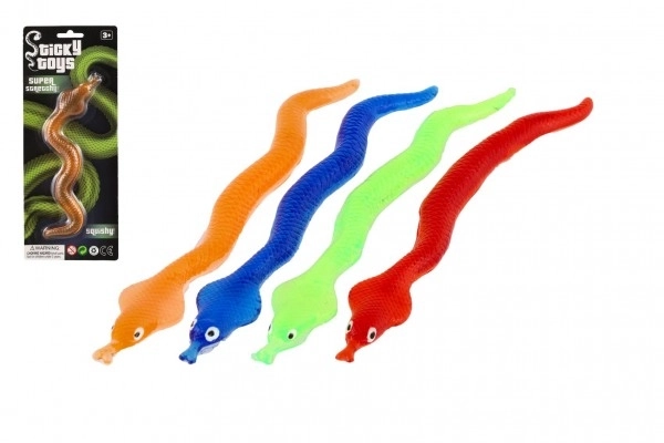 Natahovací elastický had 28 cm - 4 barvy