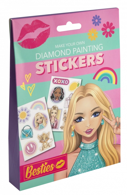 Diamantové malování Besties - samolepky