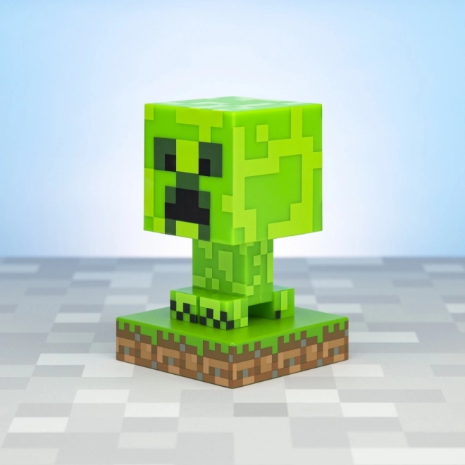 Svítící ikona Minecraft - Creeper