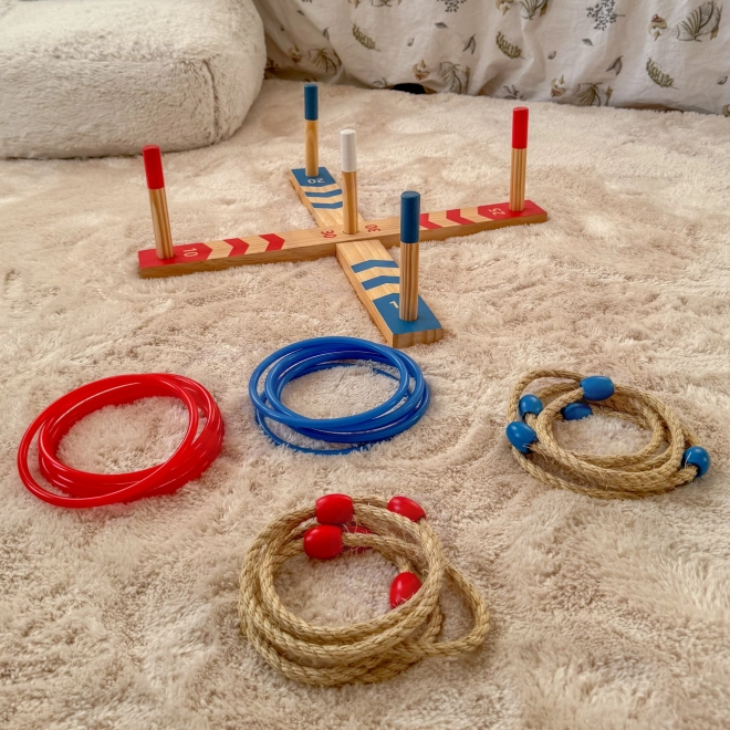 Dřevěná hra Ring Cross od Tooky Toy
