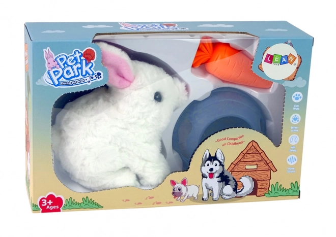 Interaktivní králíček Bunny Rabbit White Carrot Bowl Mascot