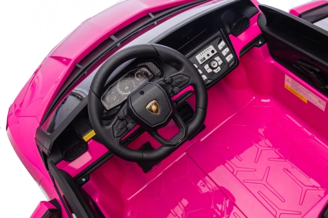 Růžový děti elektrické auto Lamborghini Revuelto XL