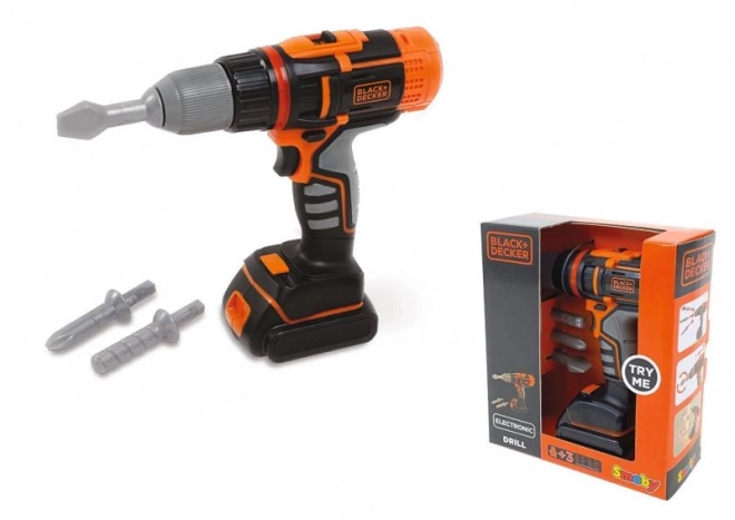 Elektronická aku vrtačka a šroubovák pro děti Black & Decker