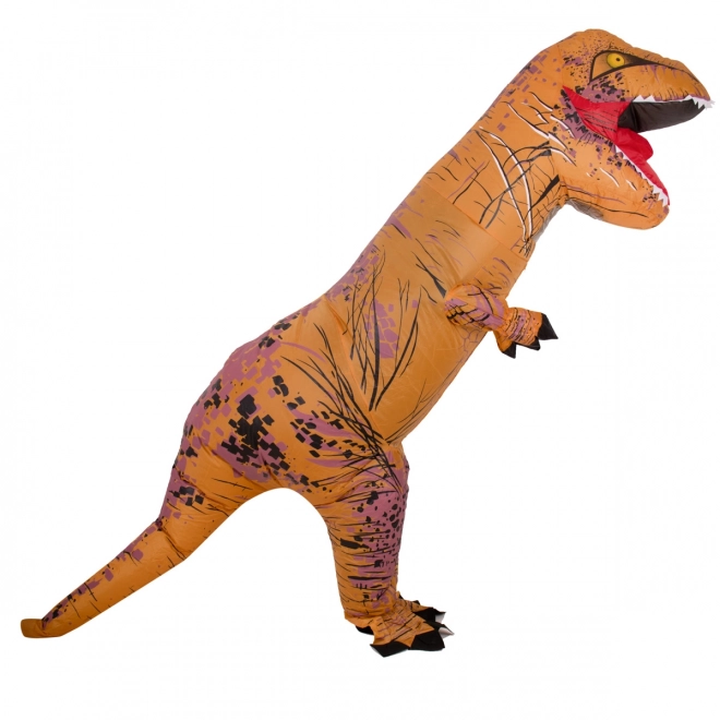 Kostým nafukovací dinosaurus T-REX hnědý