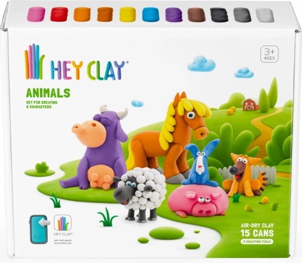 15 kelímků barevné, vzduchem schnoucí modelíny