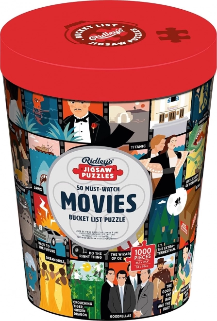 RIDLEY'S GAMES Puzzle Bucket List: 50 filmů, které musíte vidět 1000 dílků