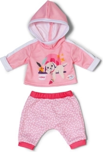 Růžová tepláková souprava pro panenky BABY born 43 cm