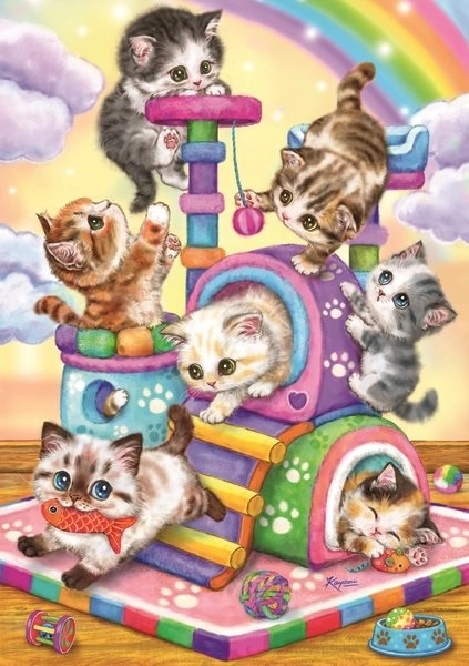 Ravensburger puzzle Hravá koťátka
