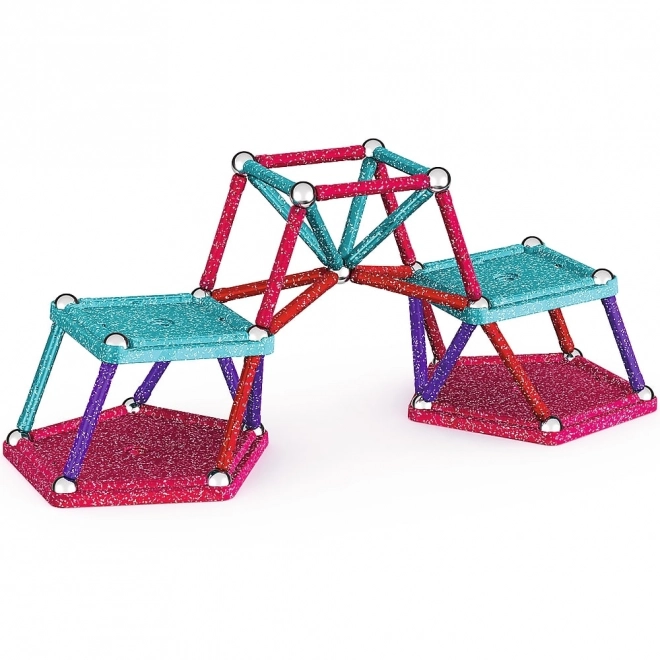 Magnetická stavebnice GEOMAG Glitter 60 dílků