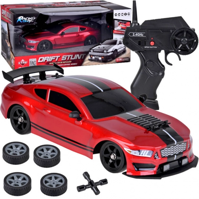 Zábavné auto na dálkové ovládání s driftovacím kouřem a LED osvětlením