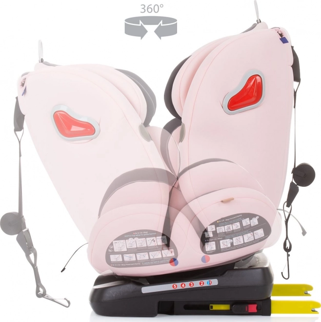 CHIPOLINO Autosedačka Journey otočná 360 Isofix 0-36 kg – Rose Water