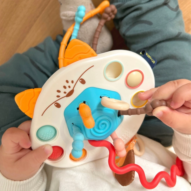 Sensoryční hračka liška Montessori pro miminka