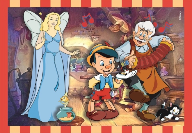 Puzzle 4v1 Super Color Disney Classic