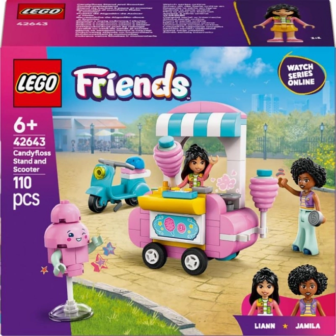 Lego Friends stánek s cukrovou vatou a skútr
