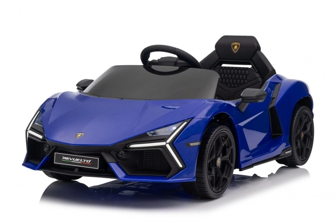 Dětský vůz lamborghini revuelto modrý