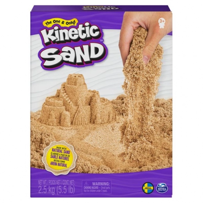 KINETIC SAND 2,5kg HNĚDÉHO TEKUTÉHO PÍSKU