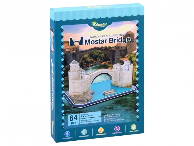 3D puzzle Starý most Mostar 64 ele. ZA2900