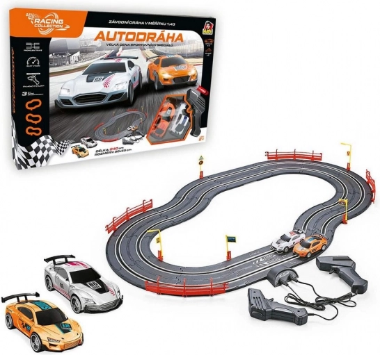 Autodráha 240 cm s USB napájením – Racing Collection