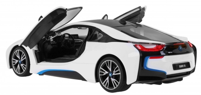BMW i8 white RASTAR 1:14 model auta na dálkové ovládání + 2,4 GHz dálkové ovládání