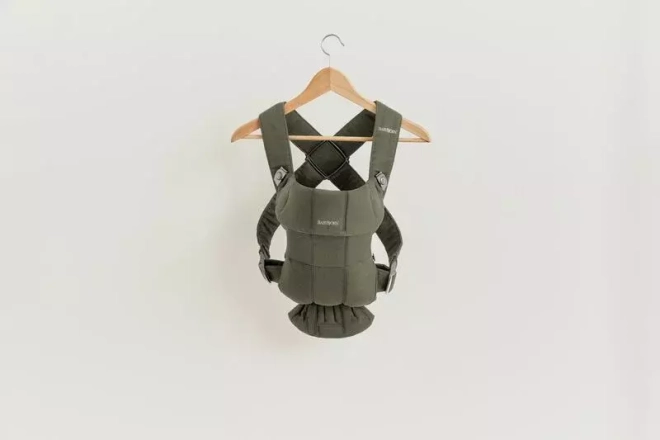 BABYBJORN MINI Tkané dětské nosítko, Tmavě zelená