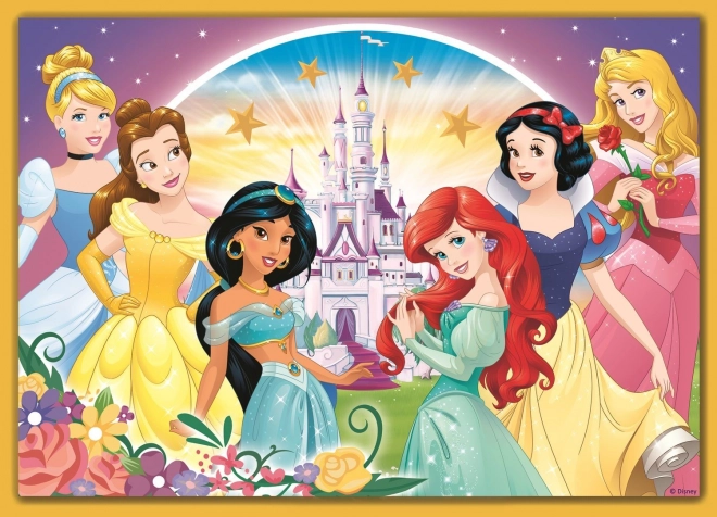 TREFL Puzzle Disney princezny: Šťastný den 4v1 (35,48,54,70 dílků)