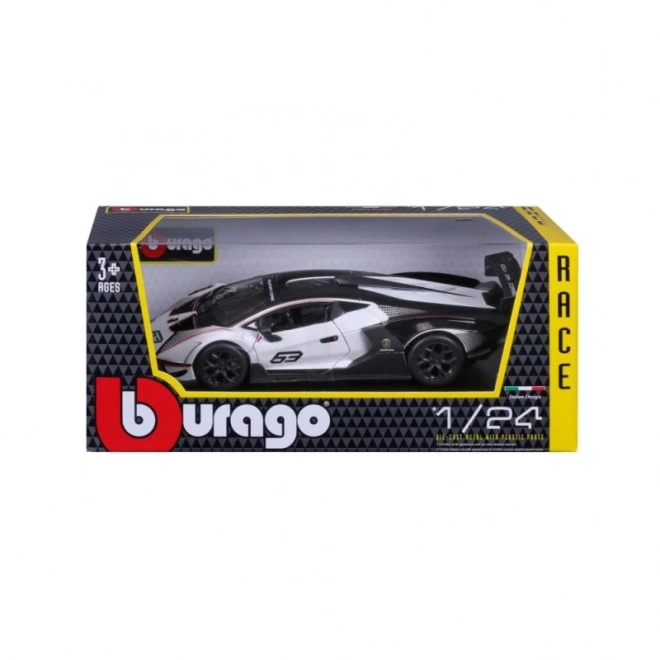 Bburago 1:24 Dirka Lamborghini Essenza SCV12 – Bílé