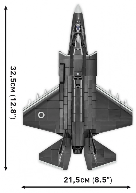 Model bojového letounu F-35B Lightning II z kostiček
