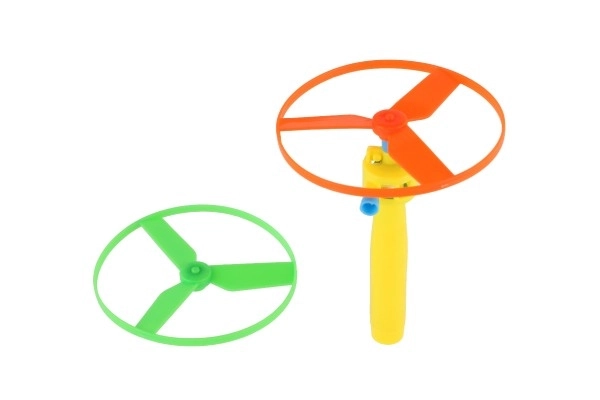 Vystřelovací vrtulka + startér plast 9cm 2 barvy v sáčku